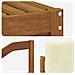 Set divani 6 pcs Naturale e Crema Legno di Acacia Massello - Foto miniatura 6