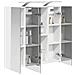 Mobiletto per specchio da bagno Bianco 70 x 14,5 x 70 cm - Foto miniatura 3