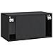Mobile Porta TV da Muro Nero 59,5 x 31 x 30 cm - Foto miniatura 6