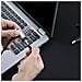 Cavo di sicurezza laptop 3-in-1, Chiave uguale o combinazione, 2m, Compatibile cpn Noble Wedge /Nano /K-Slot, antifurto, 10 pezzi, TAA - Foto miniatura 4