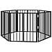 Cancello per cani 6 pcs Nero 60 x 60 cm Acciaio zincato - Foto miniatura 1