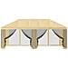 Copertura Gazebo con Pareti Laterali 6 x 3 m Crema Poliestere - Foto miniatura 5