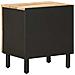 Comodino 2 pz Naturale 40 x 33 x 46 cm Legno di mango massello - Foto miniatura 6