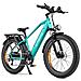 E26 Bici a pedalata assistita con sospensione anteriore e sella, pneumatici da neve 26 '', batteria 48V 16Ah, freni a disco idraulici, autonomia circa 140 km, colore verde - Foto miniatura 1