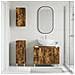 Set di armadietti da bagno in 3 pezzi DELFT Rovere Fumo - Foto miniatura 5