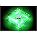 1025 Ventola, 9 Pale, 1200rpm, sleeve bearing, Illuminazione a 4 LED Verde - Foto miniatura 7