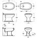 Bidet Con Brida A Pavimento In Ceramica Simas Arcade Ar823 - Foto miniatura 2