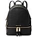 Zaino Rhea Zip Medium Pelle Nera Michael Kors - Foto miniatura 1