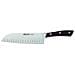 Serie Natura - Coltello Santoku Coltello Giapponese - Acciaio Inossidabile Forgiato Nitrum 180 Mm - Manico Legno Di Palissandro Colore Marrone - Foto miniatura 1