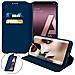 Custodia Samsung Galaxy A10 Portacarte Funzione Supporto Blu - Foto miniatura 2