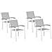 Set Di 4 Sedie Da Giardino In Colore Grigio Pereta - Foto miniatura 1