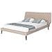 Letto In Simil Pelle Beige Con Struttura A Doghe 160 X 200 Cm Essonne - Foto miniatura 1