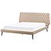 Letto In Simil Pelle Beige Con Struttura A Doghe 160 X 200 Cm Essonne - Foto miniatura 15