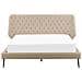 Letto In Simil Pelle Beige Con Struttura A Doghe 160 X 200 Cm Essonne - Foto miniatura 11