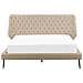 Letto In Simil Pelle Beige Con Struttura A Doghe 160 X 200 Cm Essonne - Foto miniatura 10