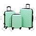 Set Valigie Trolley a Custodia Rigida 3 pz Menta in ABS - Foto miniatura 6