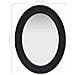 Specchio Da Parete Stile Barocco 50x70 Cm Nero - Foto miniatura 6