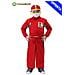 Costume Carnevale Pilota Formula 1 Bambino Vestito Driver Corse Pegasus Taglia 10/11 Anni - Foto miniatura 1
