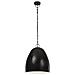 Lampada A Sospensione Industriale 25 W Nero Spento Rotonda 42cm - Foto miniatura 7