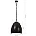 Lampada A Sospensione Industriale 25 W Nero Spento Rotonda 42cm - Foto miniatura 9