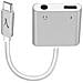 Adattatore Usb-c Audio E Ricarica A Usb-c / Jack 3.5mm Femmina Argento - Foto miniatura 1