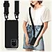 Catena Di Telefoni Cellulari Compatibile Con Samsung Galaxy S20 Ultra In Liquid Nero - Coperchio Di Protezione In Silicone Con Cordino Regolabile In Lunghezza - Foto miniatura 7