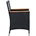 Sedie Da Pranzo Per Giardino 4 Pz In Polyrattan Nero - Foto miniatura 5