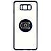 Cover Samsung Galaxy S8 Bimateria Anello Metallico Supporto Blu - Foto miniatura 1