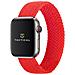 Cinturino L 773 Originale Braided String Per Apple Watch 1-2-3-4-5-6-7-se 42 44 45mm Red - Foto miniatura 5