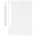 Custodia Per Samsung Tab S9 Plus Supporto Video Originale Smart Book Cover White - Foto miniatura 5