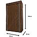 Armadio Spogliatoio In Tessuto Con Ante Con Cerniera E Tasche Laterali Home Misure 165x88x45cm Marrone - Foto miniatura 5