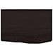 Piano Bagno Marrone Scuro 60x50x (2-4) cm Legno Massello Trattato - Foto miniatura 6