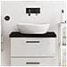 Piano Bagno Marrone Scuro 60x50x (2-4) cm Legno Massello Trattato - Foto miniatura 7