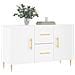 Credenza Bianca 100x36x60 Cm In Legno Multistrato - Foto miniatura 3