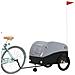 Rimorchio Da Bici Nero E Grigio 45 Kg In Ferro - Foto miniatura 10