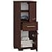 Mobile da Bagno FIN, 2 ante e 1 cassetto, 30x30x85 cm, Colore Weng? - Foto miniatura 2