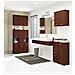 Mobile da Bagno FIN, 2 ante e 1 cassetto, 30x30x85 cm, Colore Weng? - Foto miniatura 5