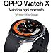 Watch X, Display AMOLED da 1.43’’, Bluetooth 5.0 BLE, GPS, NFC, WearOS 4, Doppio processore Qualcomm, Android, Ricarica Rapida 0-100% 60min, 100 ore di Autonomia, ROM 32GB Platinum Black - Foto miniatura 3