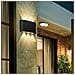Applique Led Luce Calda 3000k Lampada 16 W 6 Cob Da Parete Esterno Interno Nero - Foto miniatura 1
