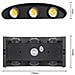 Applique Led Luce Calda 3000k Lampada 16 W 6 Cob Da Parete Esterno Interno Nero - Foto miniatura 2