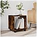 Mobiletto Con Ruote Rovere Fumo 37x33x42,5 Cm In Truciolato - Foto miniatura 3