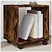 Mobiletto Con Ruote Rovere Fumo 37x33x42,5 Cm In Truciolato - Foto miniatura 1
