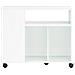 Sobuy Tavolino Con Ruote 75x35x61cm Fbt142-w - Foto miniatura 1