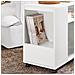 Sobuy Tavolino Con Ruote 75x35x61cm Fbt142-w - Foto miniatura 5