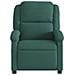 Poltrona Elettrica Reclinabile Verde Scuro in Vera Pelle - Foto miniatura 9