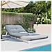 Divano Letto Futon con Materasso Bianco 90x206x11cm Legno Pino - Foto miniatura 3