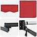 Tenda Retrattile Automatica Rossa 350x250 cm, Tessuto di ricambio per tenda  per telaio 3.5x2.5 m Rosso - Foto miniatura 8