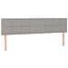 Giroletto a Molle con Materasso Grigio Chiaro180x200 cm Tessuto - Foto miniatura 6