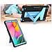 Custodia Per Samsung Galaxy Tab A 10.1"" Armored Con Supporto Blu - Foto miniatura 4