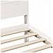 Struttura del letto Bianco 100 x 200 cm Legno di pino massiccio - Foto miniatura 9
